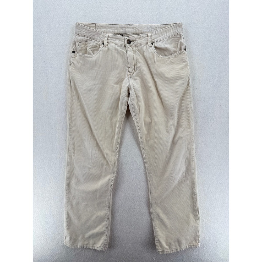 Ezekiel Premium Corduroy Pants Mens 34 Cream Tan Skate Streetwear grunge